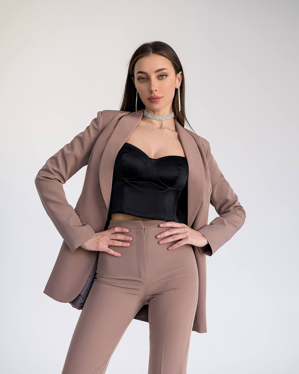 Classic 2-Piece Suit With Flared Trousers