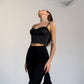 Satin Strappy Sweetheart Top