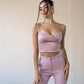 Satin Strappy Sweetheart Top