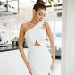 One-Shoulder Cut-Out Maxi Dress