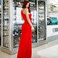 One-Shoulder Cut-Out Maxi Dress