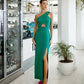 One-Shoulder Cut-Out Maxi Dress