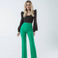 High Waist Flared Pants