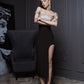 High Waist Side-Slit Pencil Skirt