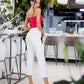 High Waist Pocketed Сulottes Pants