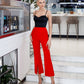 High Waist Pocketed Сulottes Pants