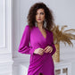 Wrap Long Sleeve Mini Dress