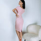 Off-the-shoulder Midi Dress