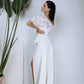 Alexa Evening One-Shoulder Gown Suit