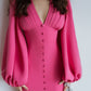 Backless ﻿﻿Puff Sleeve Mini Dress