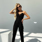 V-neck Sleeveless Jumpsuit