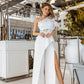 Alexa Evening One-Shoulder Gown Suit