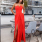 Strapless Corset V-Neck and Leg Slits Jumpsuit
