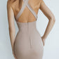 Pencil Backless Midi Dress
