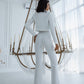 Crop Jacket Suit 2-Piece