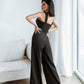 Cross-Neck Sleeveless Jumpsuit