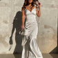 V-neck Satin Slip Dress