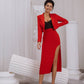 Crop Jacket Skirt Suit 2-Piece