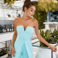 Strapless Corset V-Neck and Leg Slits Jumpsuit