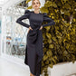 Puff Sleeve Wrap Dress