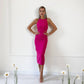 Pencil Backless Midi Dress