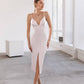 V-neck Slip Satin Dress