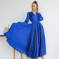 Silk Long Sleeve Maxi Dress
