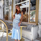 V-neck Satin Slip Dress