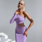 One-Shoulder Cut-Out Midi Dress