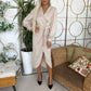 Wrap Long Sleeve Midi Dress