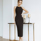 Pencil Backless Midi Dress