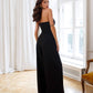 Strapless Corset V-Neck and Leg Slits Jumpsuit