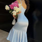 V-neck Satin Slip Dress