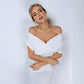 Off-the-shoulder Midi Dress