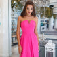 Strapless Corset V-Neck and Leg Slits Jumpsuit