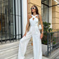 Cross-Neck Sleeveless Jumpsuit