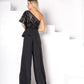 Alexa Evening One-Shoulder Gown Suit