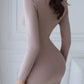 Alexa Queen Anne Neckline Midi Dress