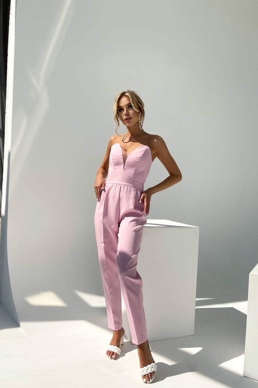V-neck Sleeveless Jumpsuit