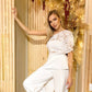 Alexa Evening One-Shoulder Gown Suit