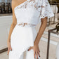 Alexa Evening One-Shoulder Gown Suit