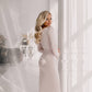 Satin Long Sleeve Maxi Dress