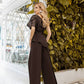 Alexa Evening One-Shoulder Gown Suit