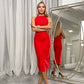 Pencil Backless Midi Dress