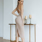 Pencil Backless Midi Dress