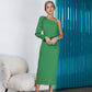 Alexa One-Shoulder Midi Dress
