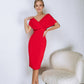 Off-the-shoulder Midi Dress