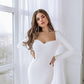 Alexa Queen Anne Neckline Midi Dress