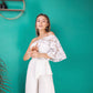 Alexa Evening One-Shoulder Gown Suit