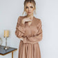 Silk Long Sleeve Maxi Dress